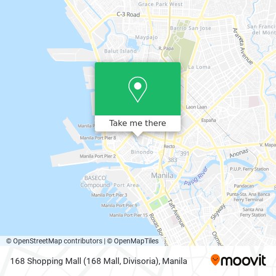 168 Shopping Mall (168 Mall, Divisoria) map