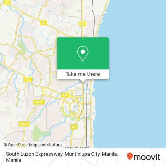 South Luzon Expressway, Muntinlupa City, Manila map
