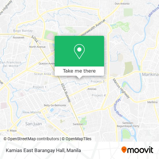 Kamias East Barangay Hall map