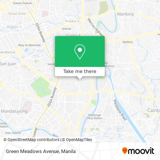 Green Meadows Avenue map