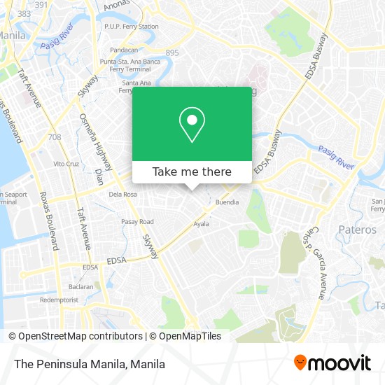 The Peninsula Manila map