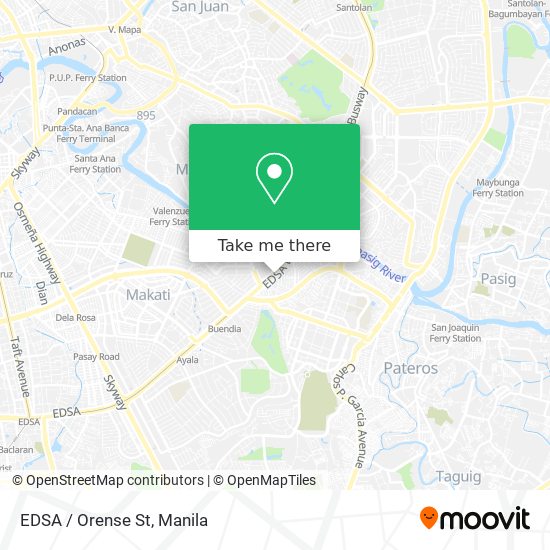 EDSA / Orense St map