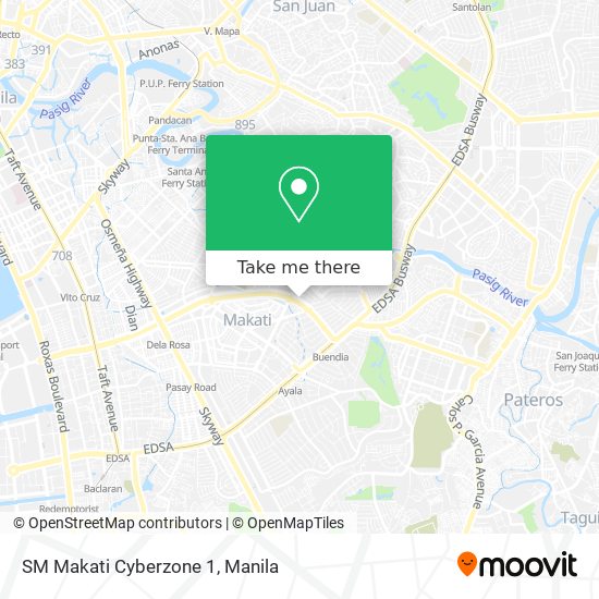 SM Makati Cyberzone 1 map