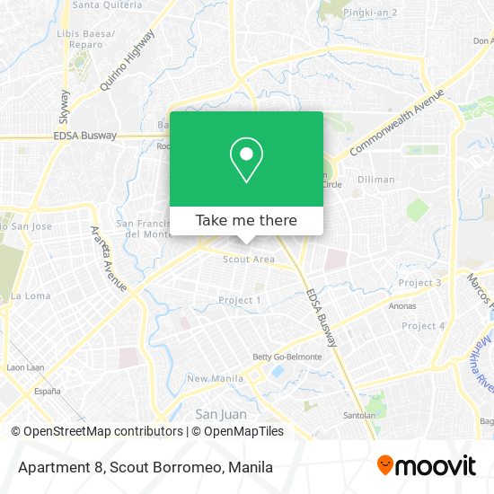 Apartment 8, Scout Borromeo map