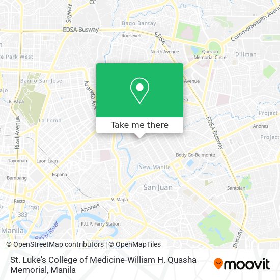 St. Luke's College of Medicine-William H. Quasha Memorial map