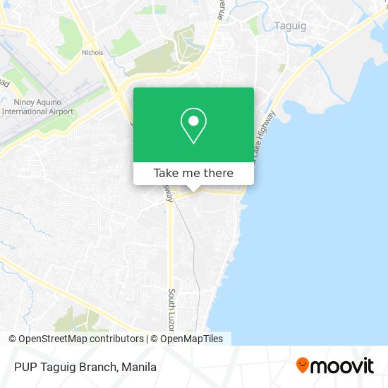 PUP Taguig Branch map