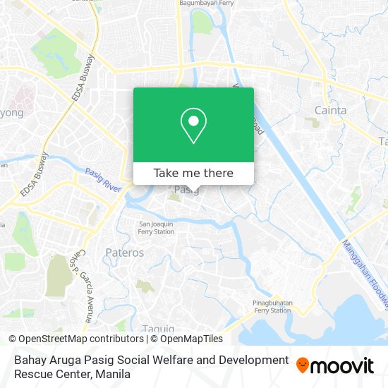 Bahay Aruga Pasig Social Welfare and Development Rescue Center map