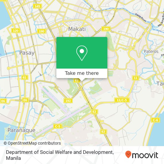 Department of Social Welfare and Development map