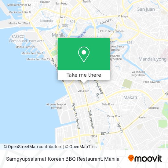 Samgyupsalamat Korean BBQ Restaurant map