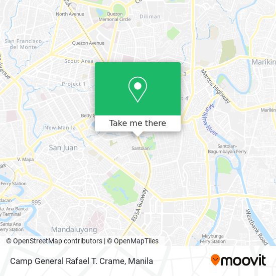 Camp General Rafael T. Crame map