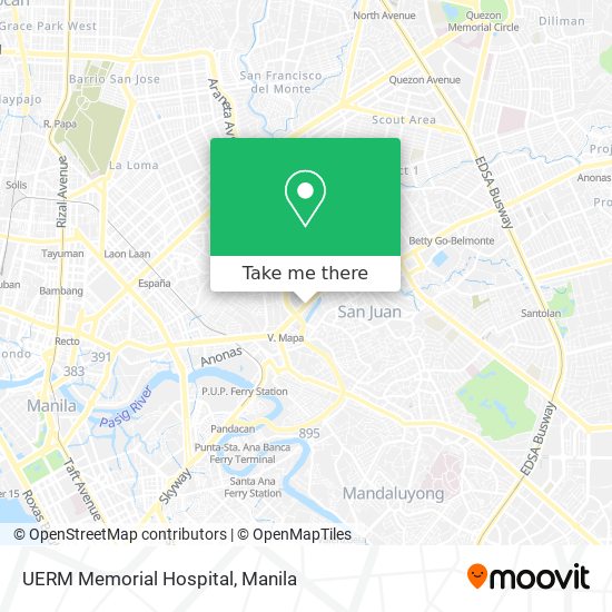 UERM Memorial Hospital map