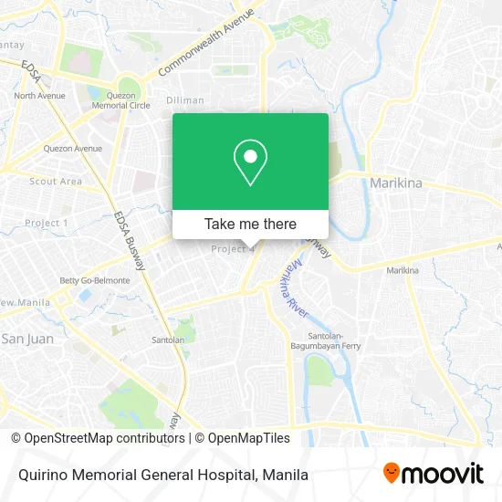 Quirino Memorial General Hospital map