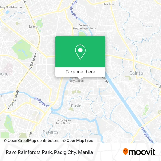 Rave Rainforest Park, Pasig City map