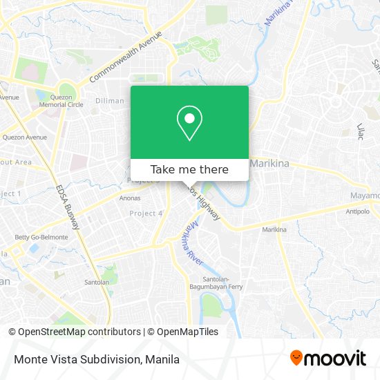 Monte Vista Subdivision map