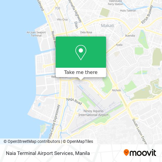 Naia Terminal Airport Services map