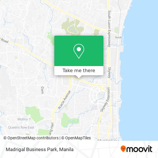 Madrigal Business Park map