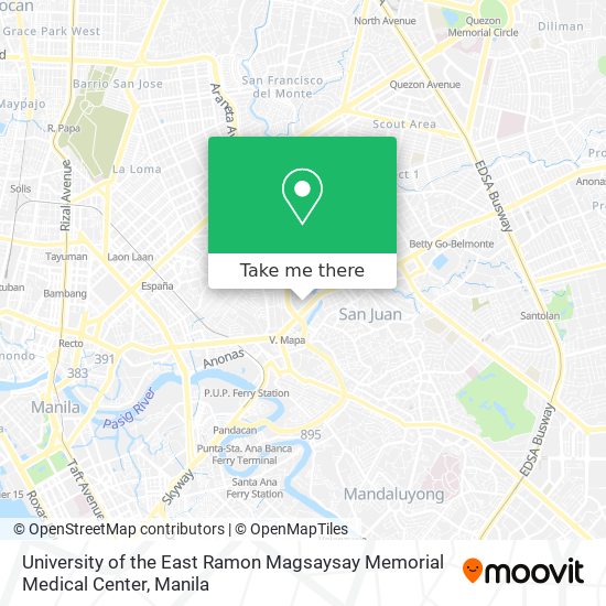 University of the East Ramon Magsaysay Memorial Medical Center map