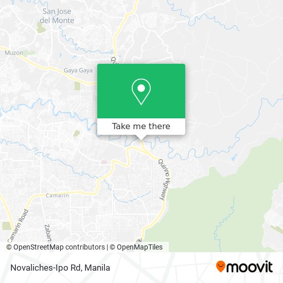 Novaliches-Ipo Rd map