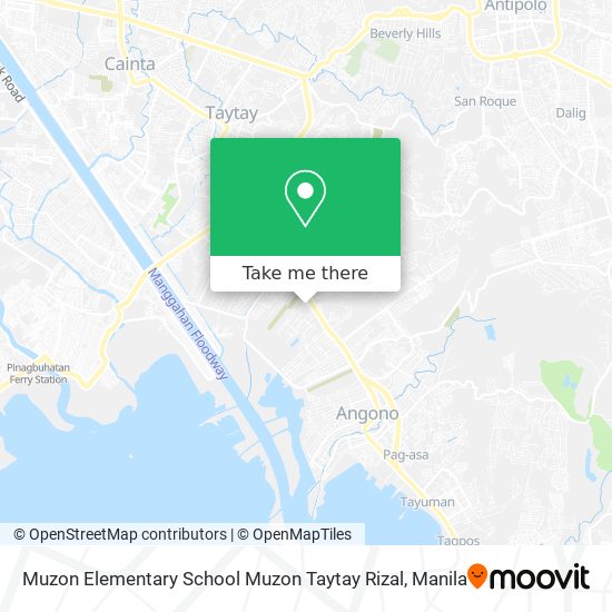 Muzon Elementary School Muzon Taytay Rizal map