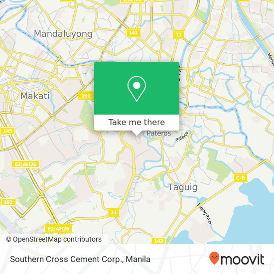 Southern Cross Cement Corp. map