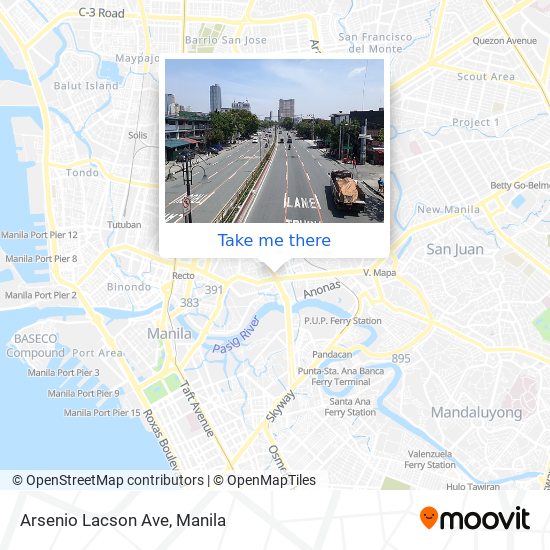 Arsenio Lacson Ave map