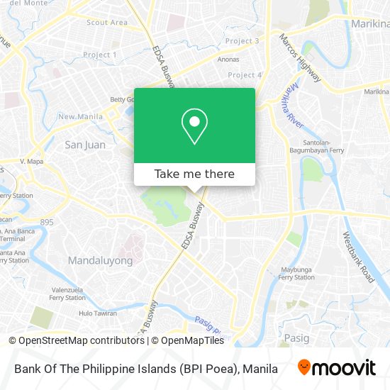 Bank Of The Philippine Islands (BPI Poea) map