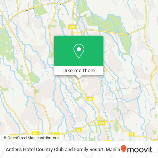 Antler's Hotel Country Club and Family Resort map