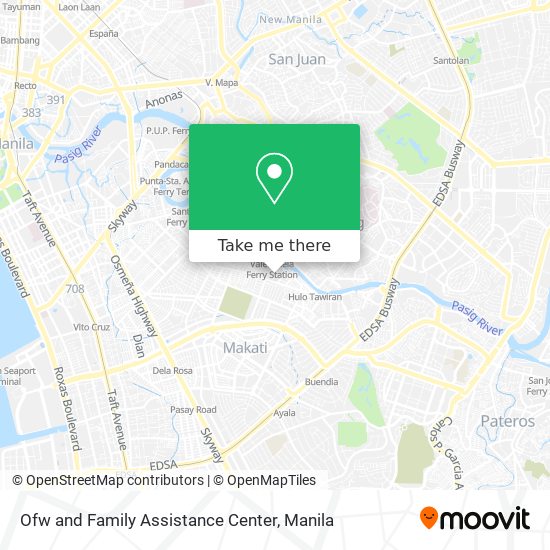 Ofw and Family Assistance Center map