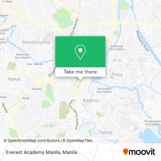 Everest Academy Manila map