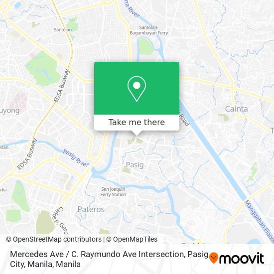 Mercedes Ave / C. Raymundo Ave Intersection, Pasig City, Manila map
