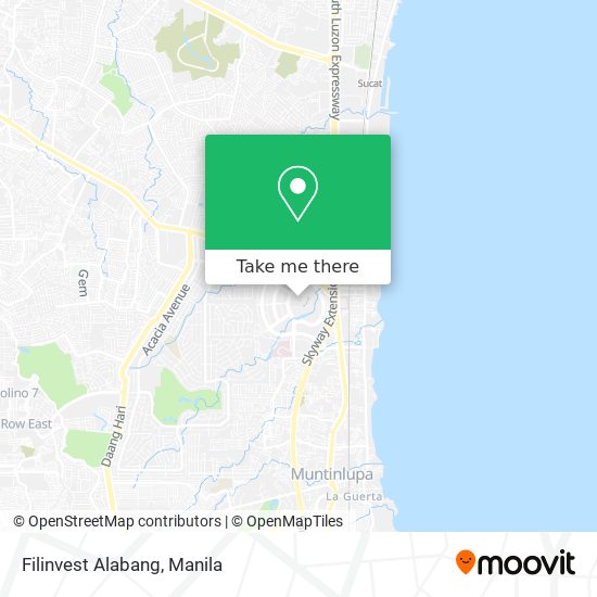 Filinvest Alabang map