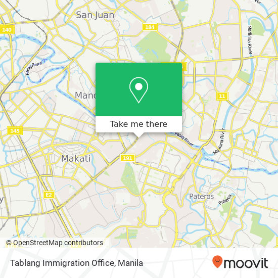 Tablang Immigration Office map