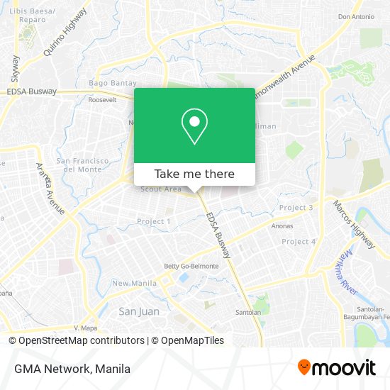 GMA Network map