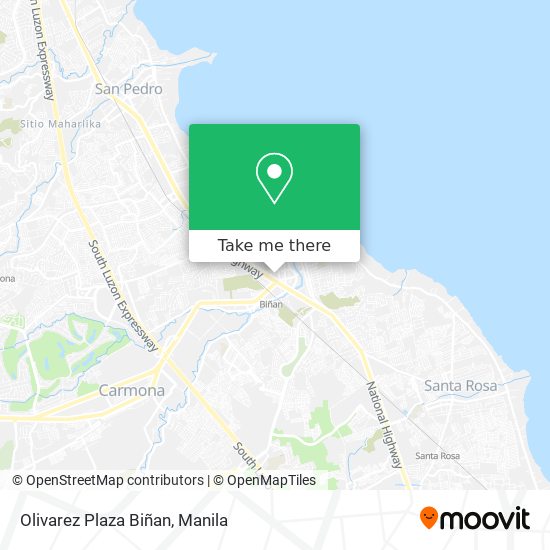 Olivarez Plaza Biñan map