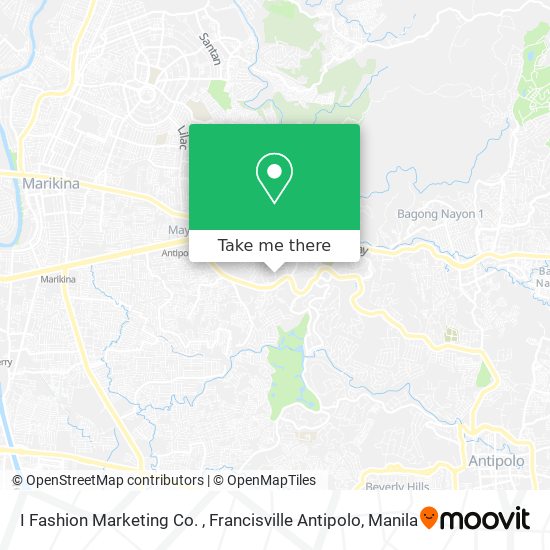 I Fashion Marketing Co. , Francisville Antipolo map