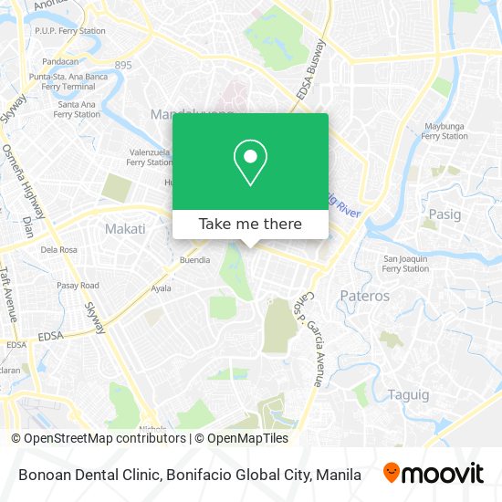 Bonoan Dental Clinic, Bonifacio Global City map
