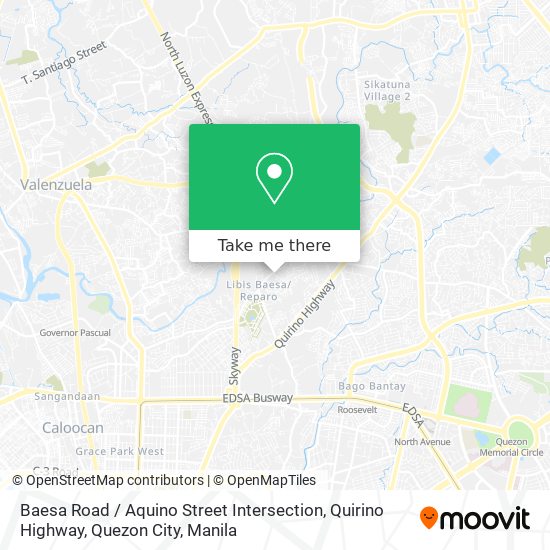 Baesa Road / Aquino Street Intersection, Quirino Highway, Quezon City map