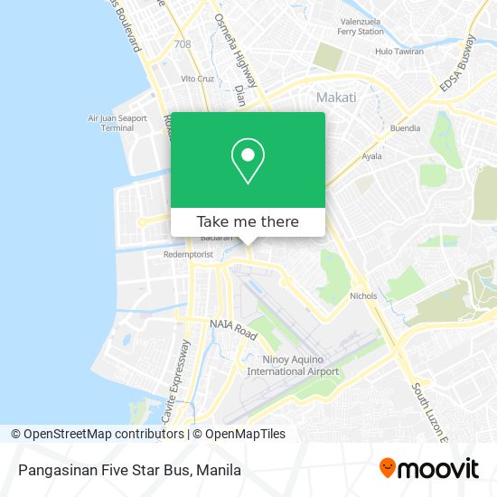Pangasinan Five Star Bus map