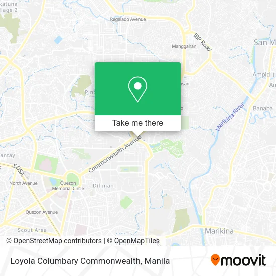 Loyola Columbary Commonwealth map