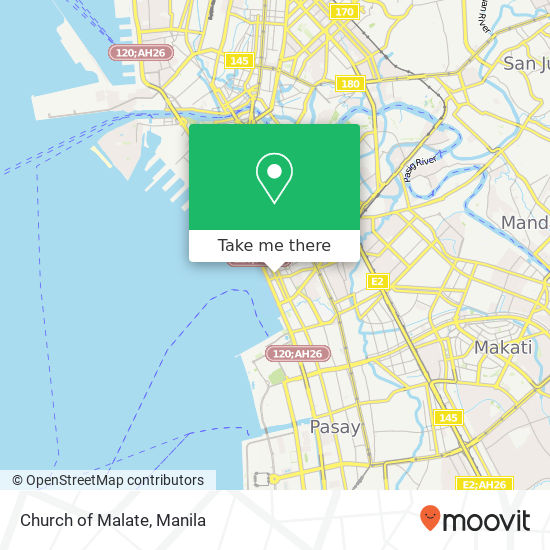 Church of Malate map