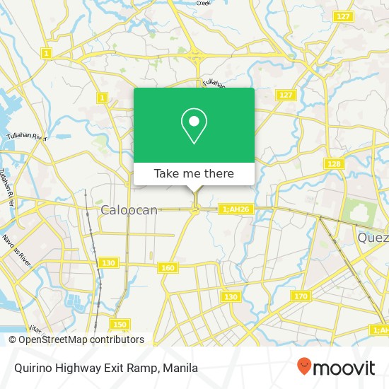 Quirino Highway Exit Ramp map