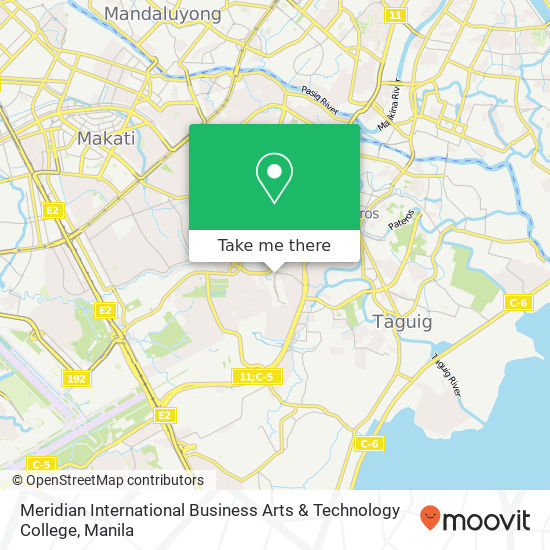 Meridian International Business Arts & Technology College map