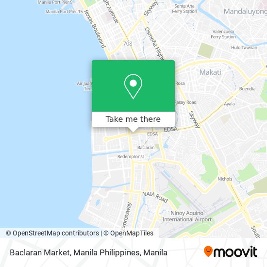 Baclaran Market, Manila Philippines map