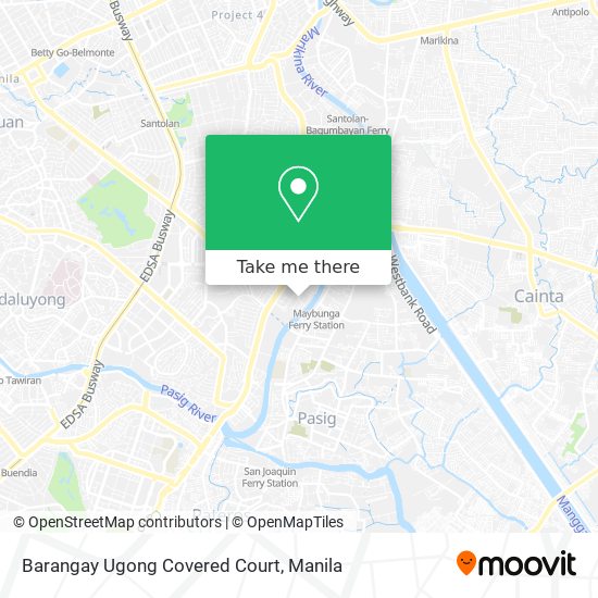 Barangay Ugong Covered Court map