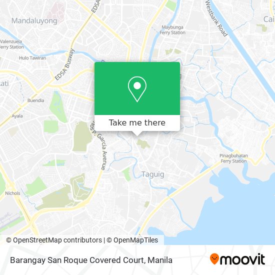 Barangay San Roque Covered Court map