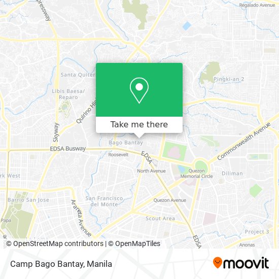 Camp Bago Bantay map