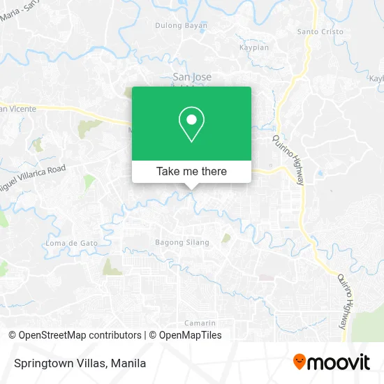 Springtown Villas map
