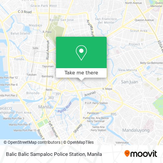Balic Balic Sampaloc Police Station map