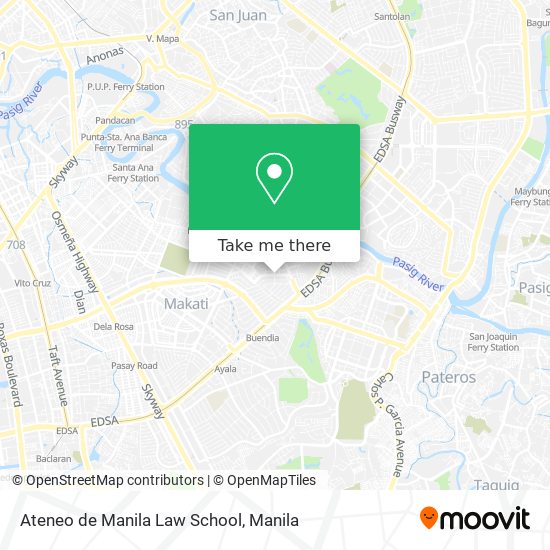 Ateneo de Manila Law School map