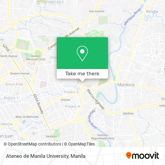 Ateneo de Manila University map